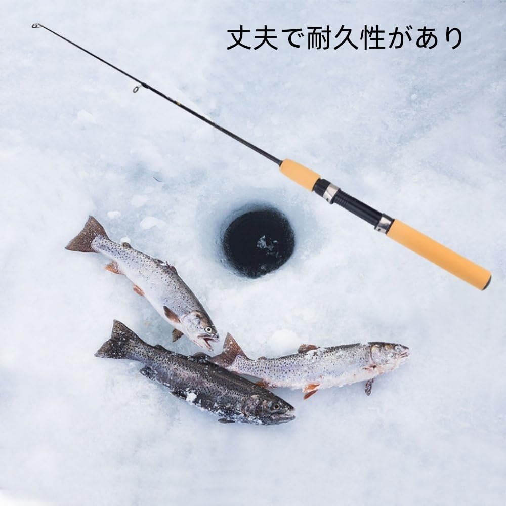 Amazon | 穴釣り用ロッド 2本セット 釣り竿 伸縮可能 75cm コンパクト
